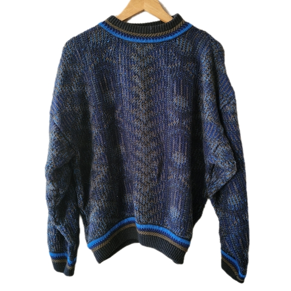 Vintage Other - VTG Unionbay Multi Color Heavyweight Pattern Acrylic Wool Men's Crewneck